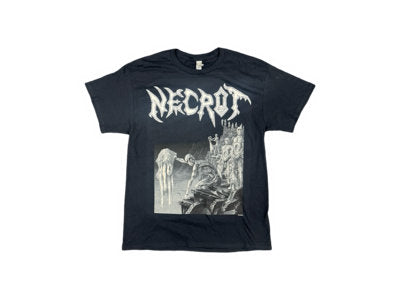 NECROT_Mortal_black_and_white_T-shirt_[PRE-ORDER]_in_Australia_Global_Disrupt_Records