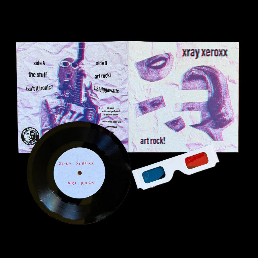 XRAY XEROXX: Art Rock 7" Vinyl (3D Black Lathe Cut Standard edition) cover