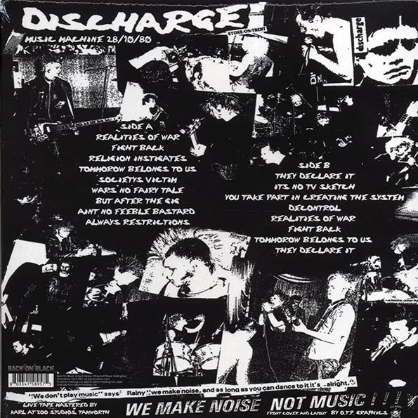 DISCHARGE_First_London_Gig_Music_Machine_28/10/80_Vinyl_LP_in_Australia_Global_Disrupt_Records