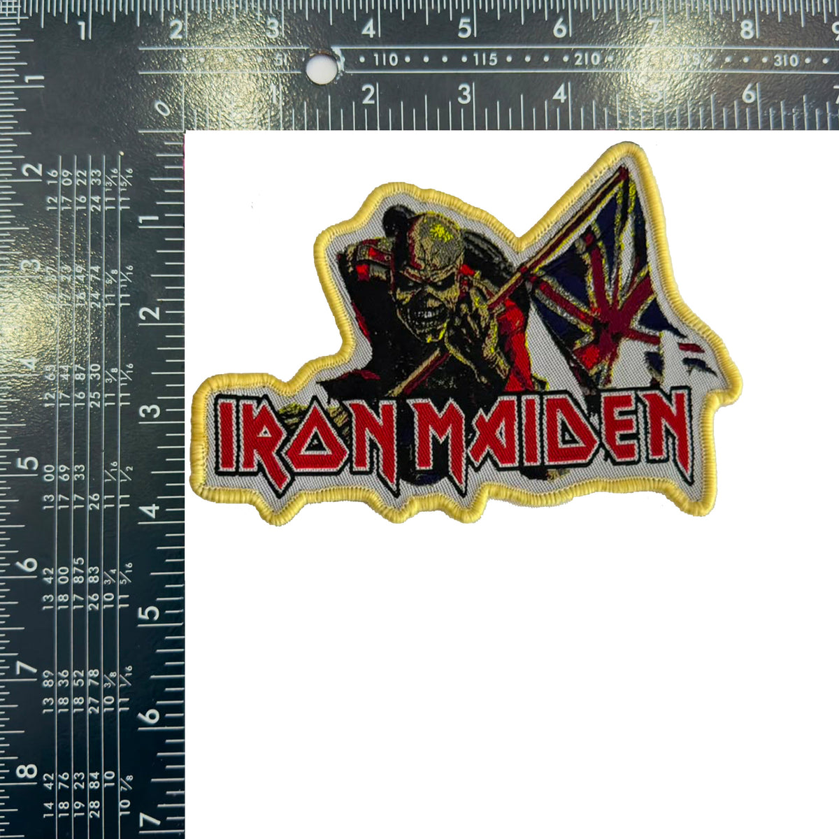 IRON MAIDEN - The Trooper - Shaped Woven Patch