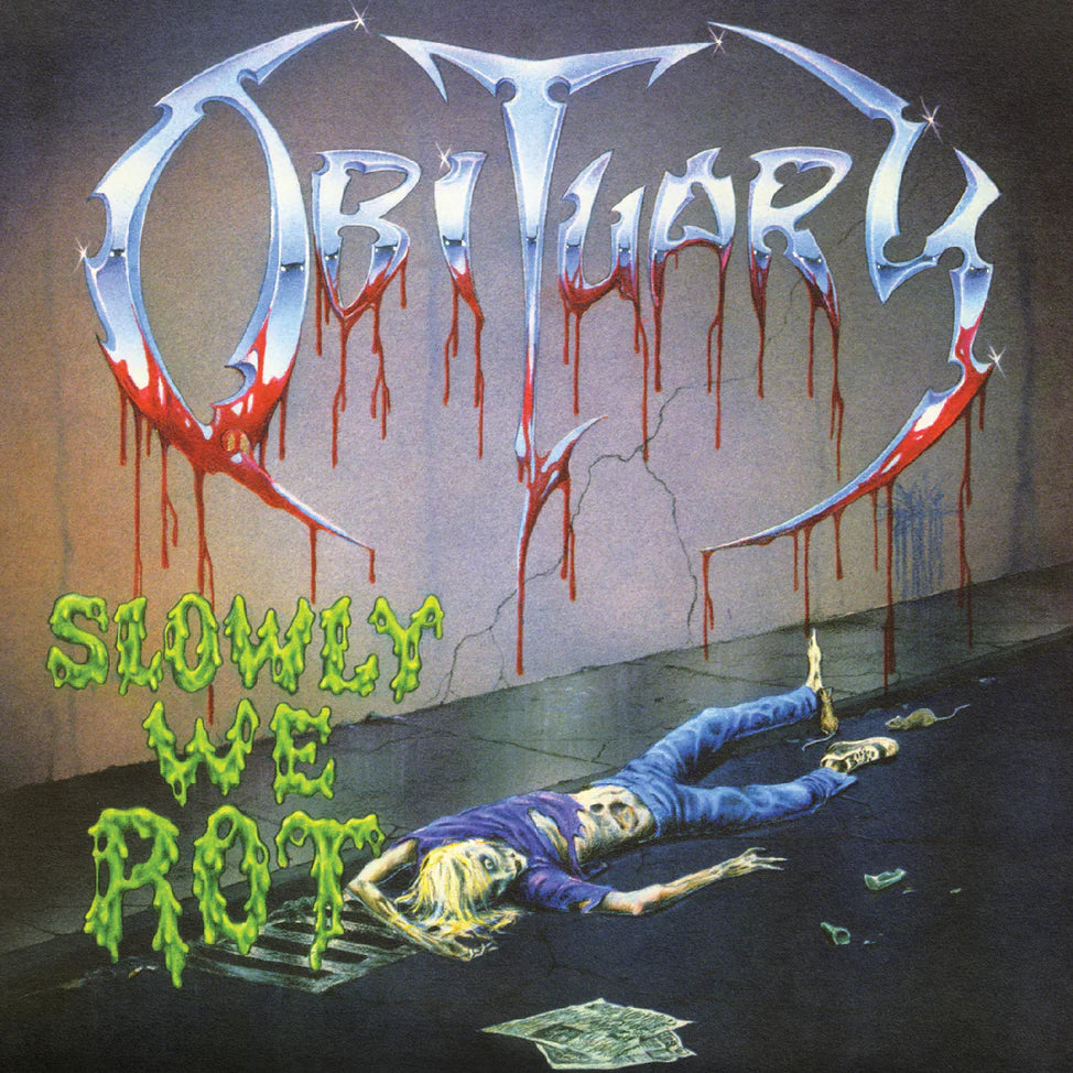 OBITUARY: Slowly We Rot Vinyl LP (Corpse Blue/Blood Splatter, Remastered)