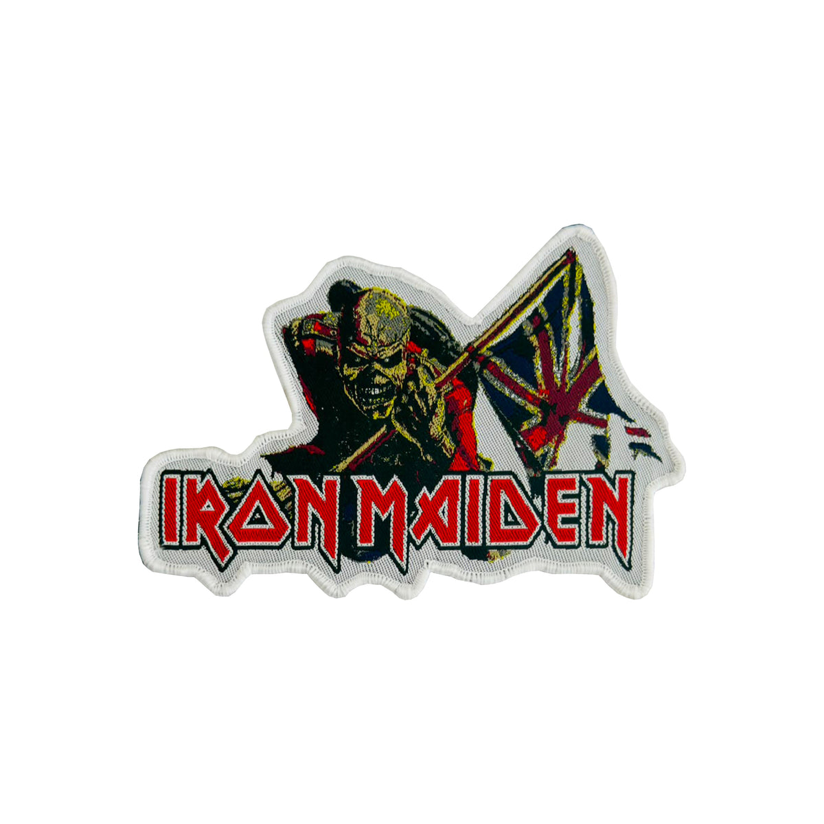 IRON MAIDEN - The Trooper - Shaped Woven Patch