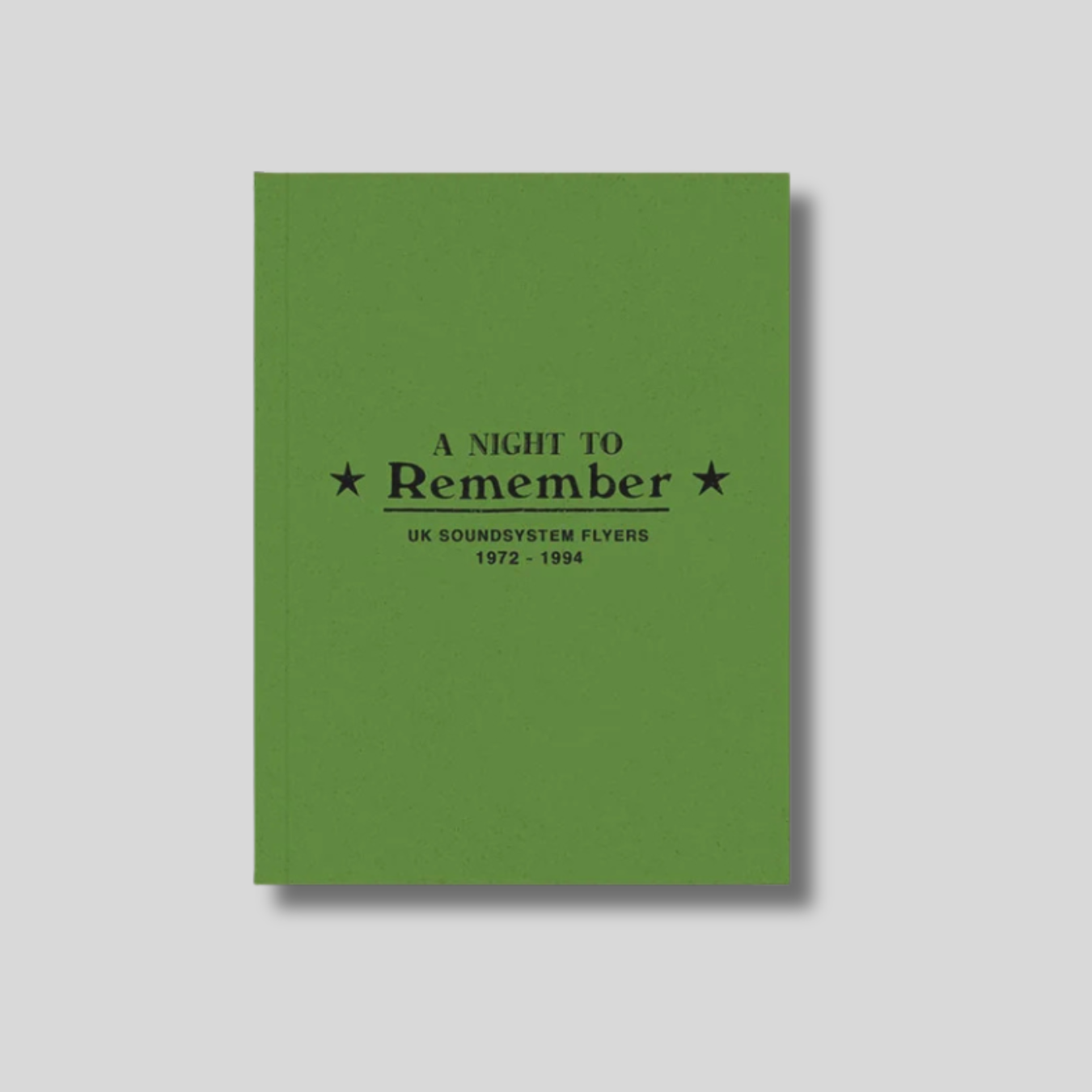 A Night To Remember: UK Soundsystem Flyers 1972-1994 Book