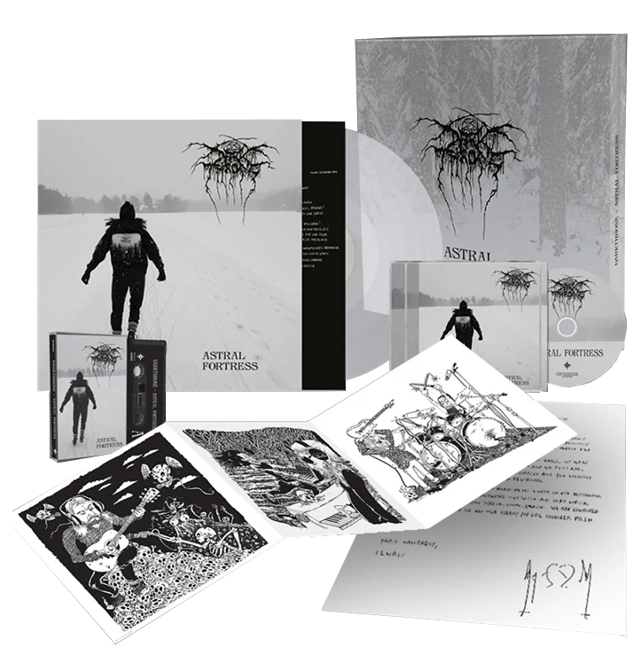 DARKTHRONE: Astral Fortress Vinyl 3LP (Exclusive Clear, CD & Cassette)