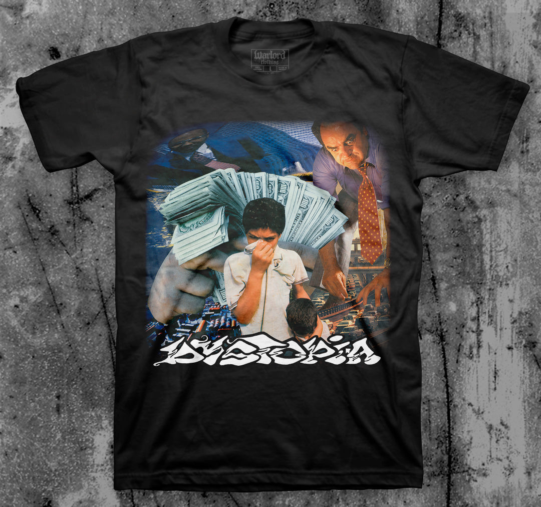 DYSTOPIA_Backstabber_T_shirt_Front_in_Australia_Global_Disrupt_Records