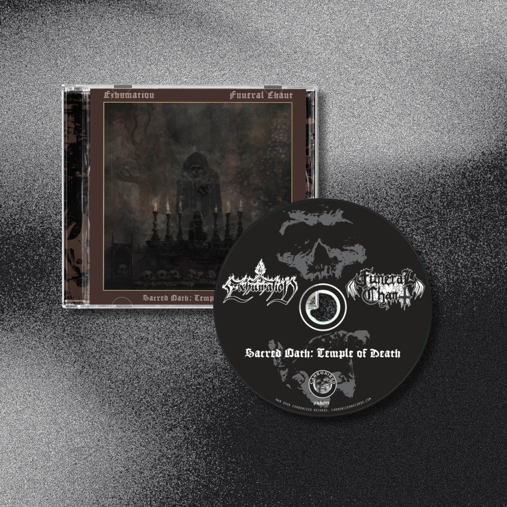 EXHUMATION_/_FUNERAL_CHANT_Sacred_Oath:_Temple_of_Death_CD_in_Australia_Global_Disrupt_Records