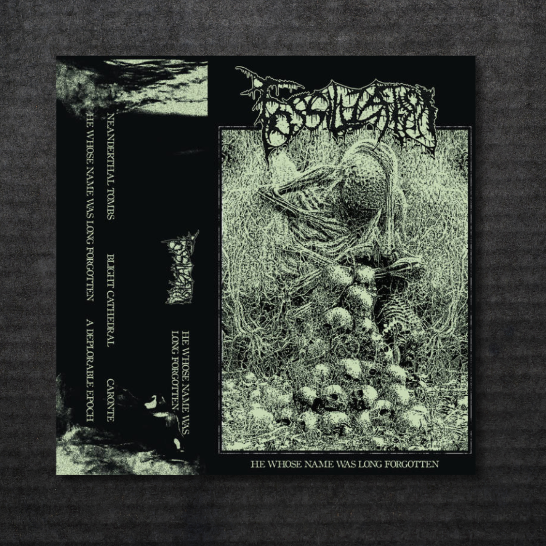 FOSSILIZATION_He_Whose_Name_Was_Long_Forgotten_Cassette_in_Australia_Global_Disrupt_Records