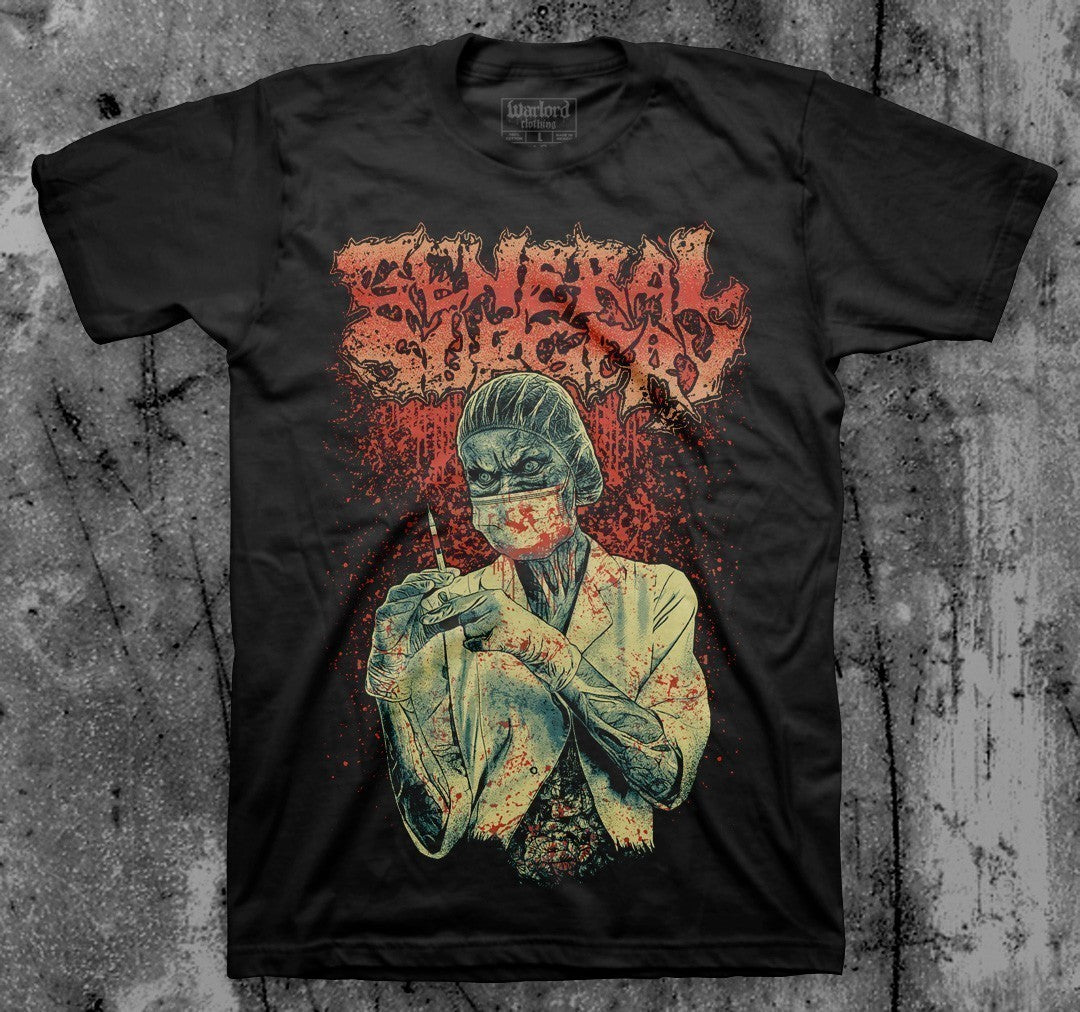 GENERAL_SURGERY_Needle_T_shirt_Front_in_Australia_Global_Disrupt_Records