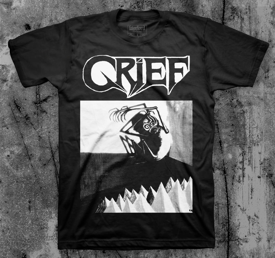 GRIEF_Creepy_Guy_T_shirt_Front_in_Australia_Global_Disrupt_Records