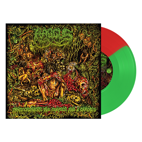 HAGGUS_3_Cadavers,_2_Corpses_&_a_Carcass_EP_Vinyl_7"_in_Australia_Global_Disrupt_Records