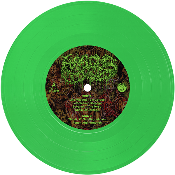 HAGGUS_3_Cadavers,_2_Corpses_&_a_Carcass_EP_Vinyl_7"_in_Australia_Global_Disrupt_Records