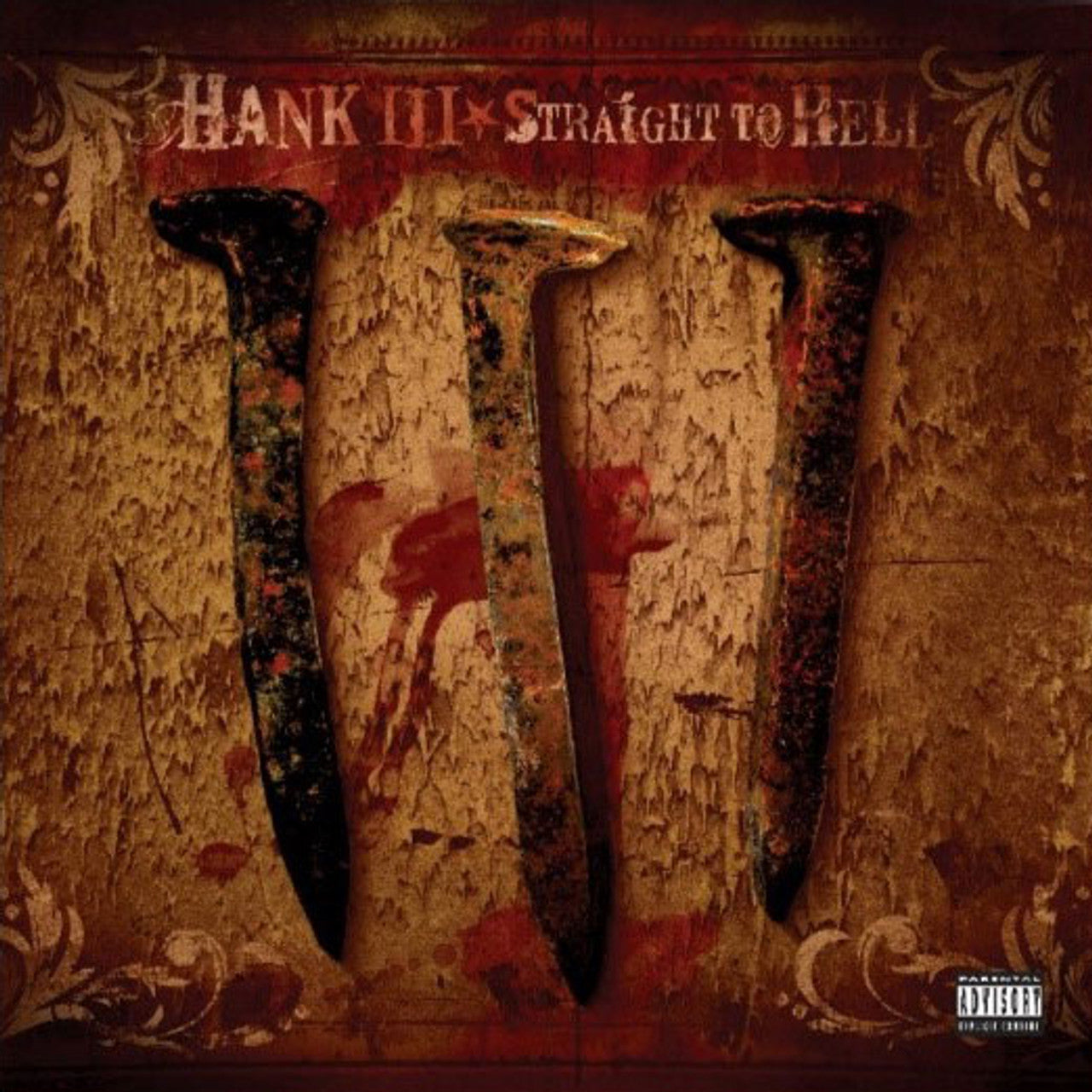 HANK_III_Straight_To_Hell_Vinyl_2LP_(Blood_Splatter)_in_Australia_Global_Disrupt_Records