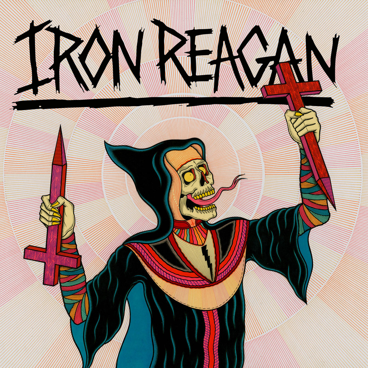 IRON REAGAN: Crossover Ministry Vinyl LP (Clear/Rainbow Splatter)