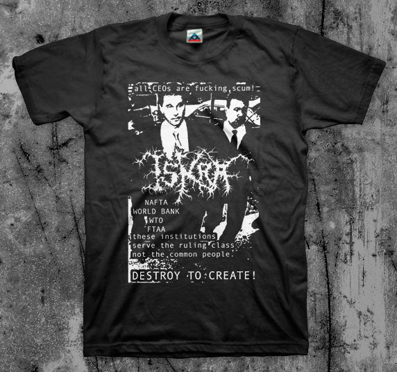 ISKRA_Fucking_Scum_T_shirt_Front_in_Australia_Global_Disrupt_Records