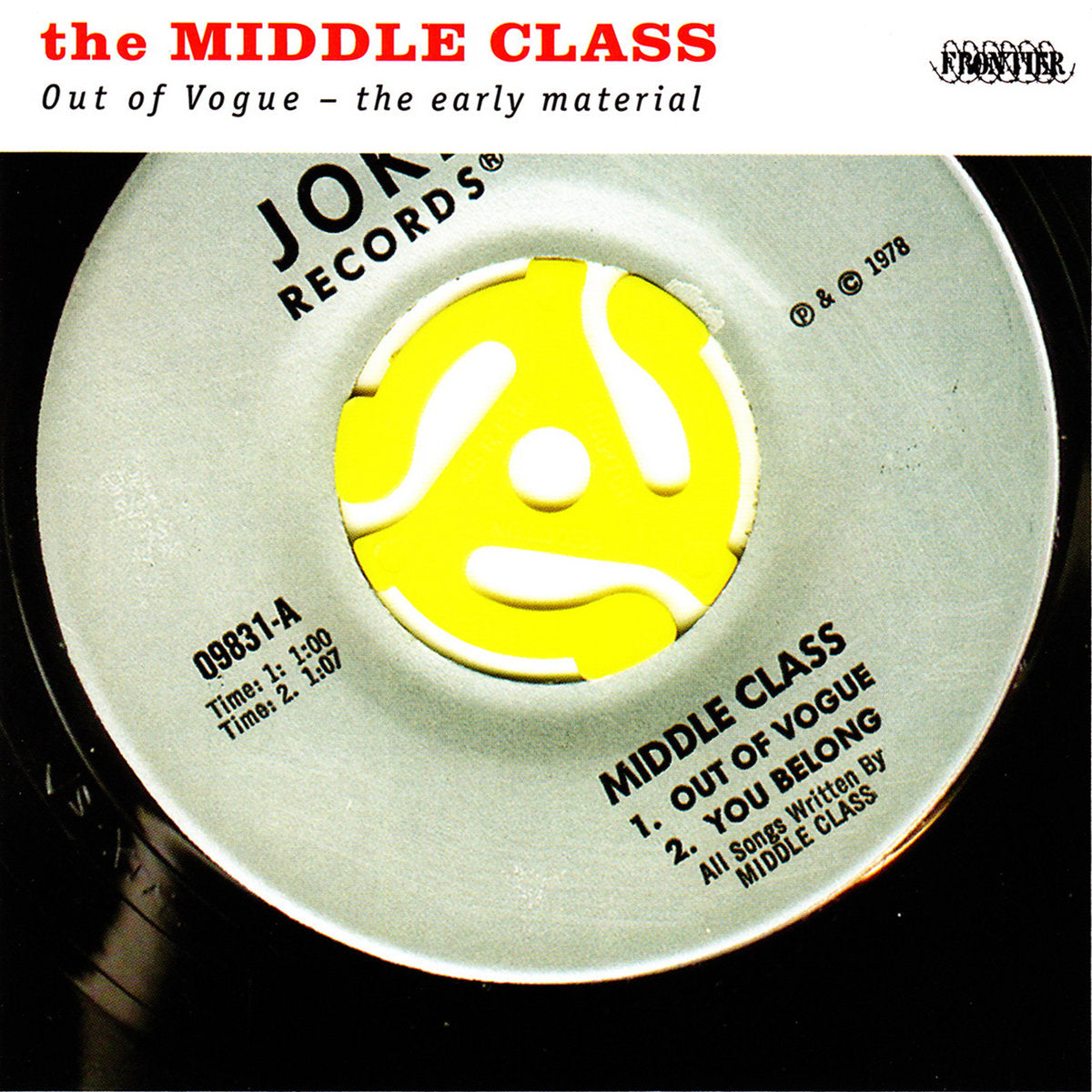 MIDDLE CLASS: Out Of Vogue: The Early Material Vinyl LP