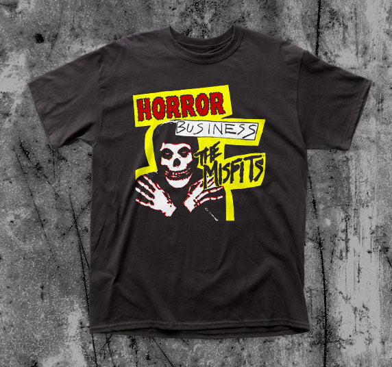 MISFITS_Horror_Business_T_shirt_Front_in_Australia_Global_Disrupt_Records