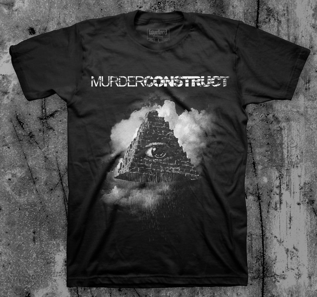 MURDER_CONSTRUCT_Pyramid_T_shirt_Front_in_Australia_Global_Disrupt_Records