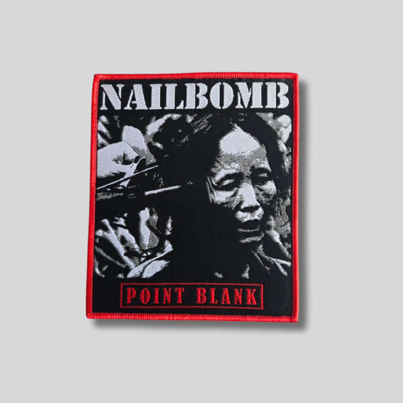 NAILBOMB: Point Blank Woven Patch