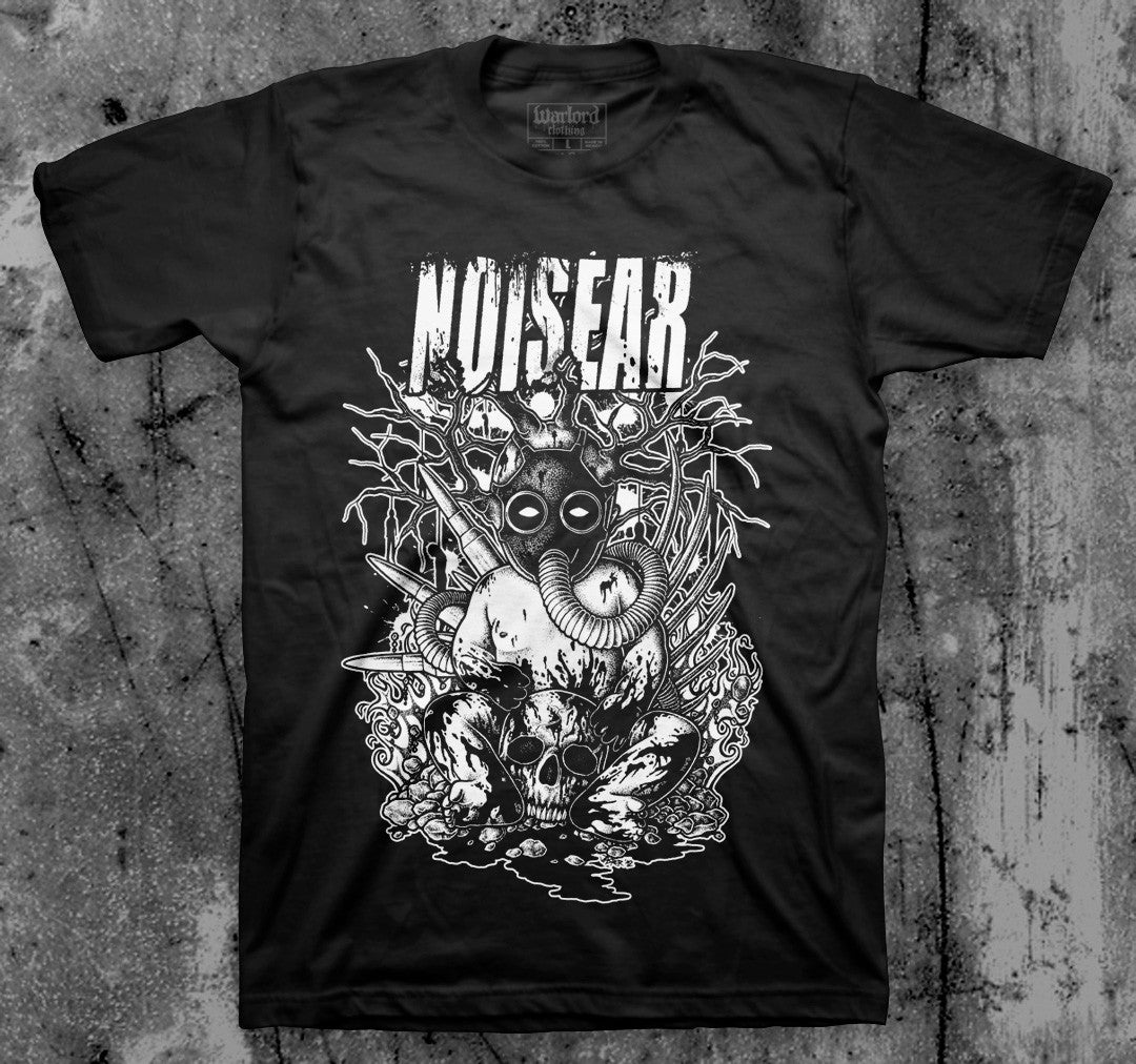 NOISEAR_Gas_Mask_Baby_T_shirt_Front_in_Australia_Global_Disrupt_Records