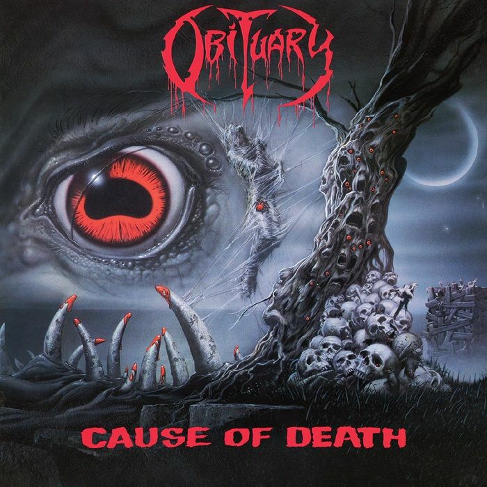 OBITUARY: Cause Of Death Vinyl LP (Grey & Black Splattered, Remastered) 