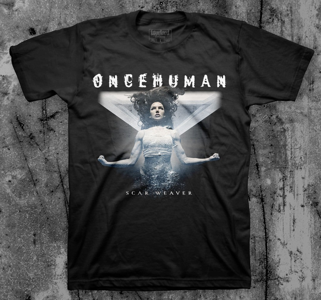 ONCE_HUMAN_Scar_Weaver_T_shirt_Front_in_Australia_Global_Disrupt_Records