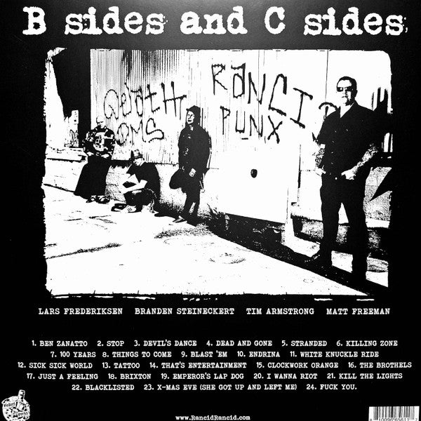 Rancid: B Sides And C Sides Vinyl LP (Glow In The Dark)
