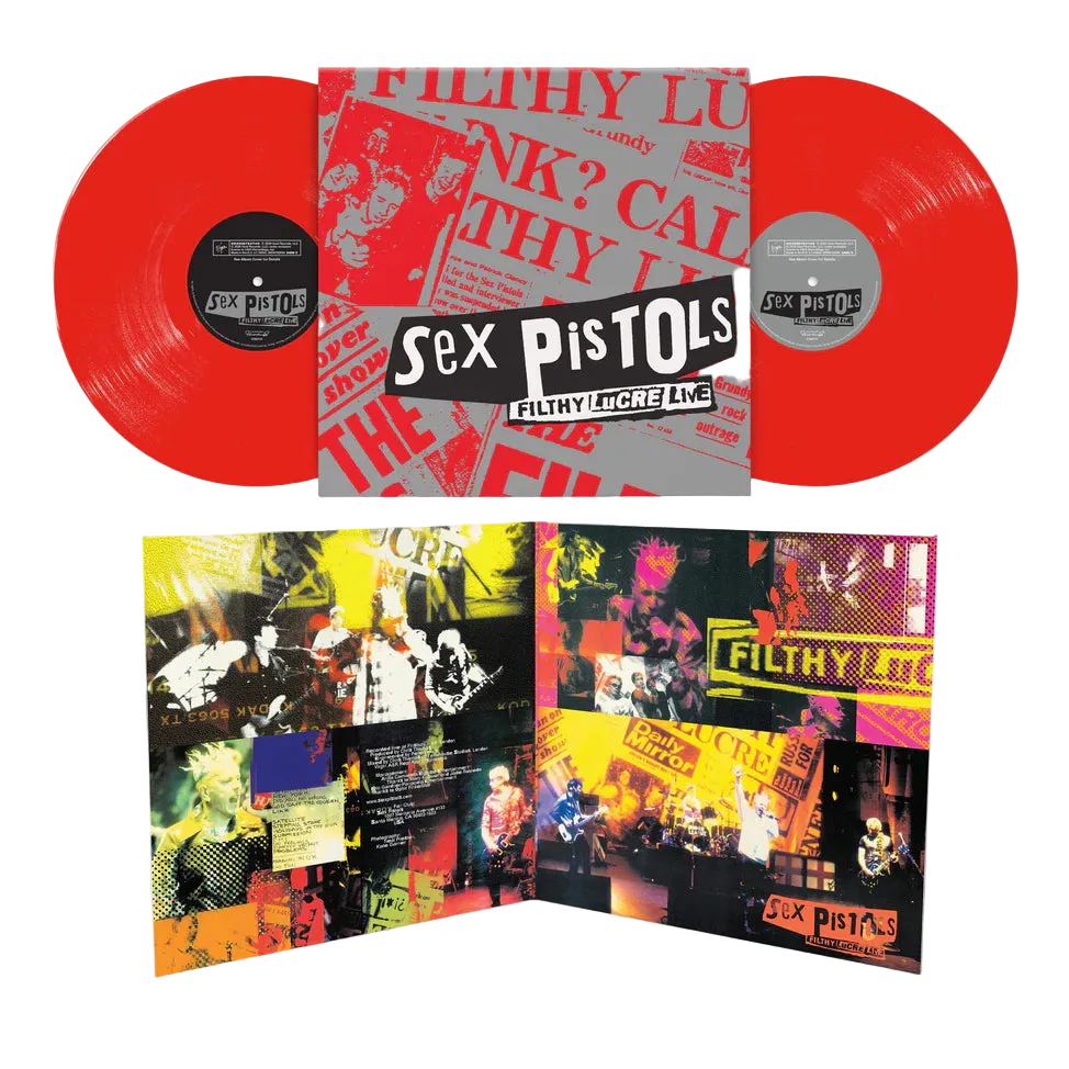 SEX PISTOLS: Filthy Lucre Live Vinyl 2LP (Red, 30th Anniversary) [PREORDER]