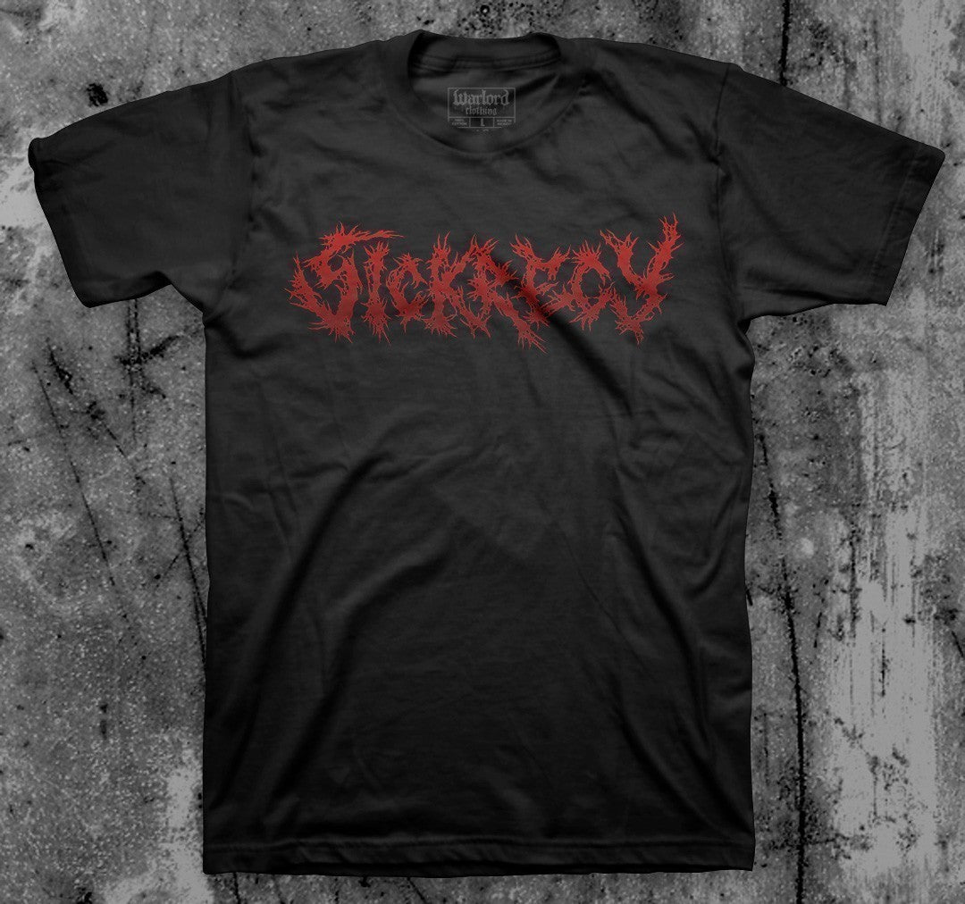 SICKRECY_Red_Logo_T_shirt_Front_in_Australia_Global_Disrupt_Records