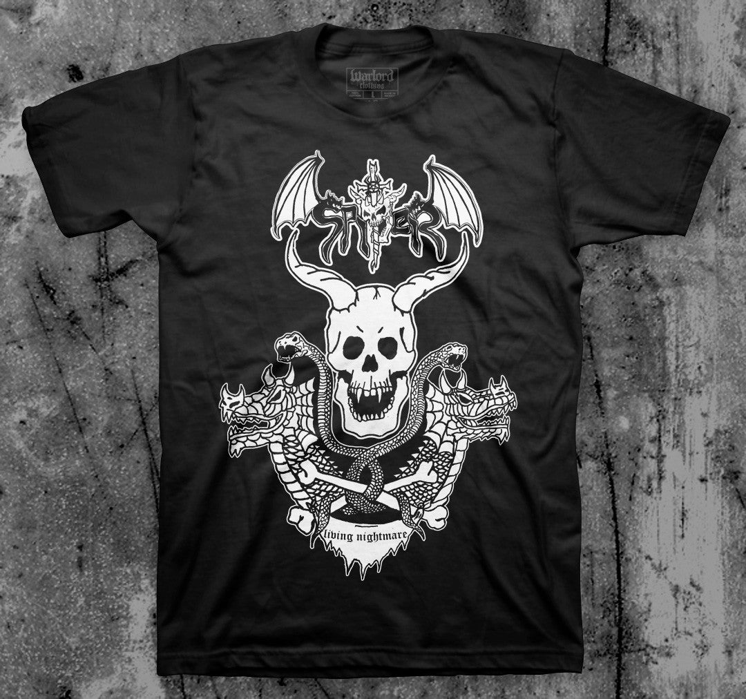 SPITER_Living_Nightmare_T_shirt_Front_in_Australia_Global_Disrupt_Records