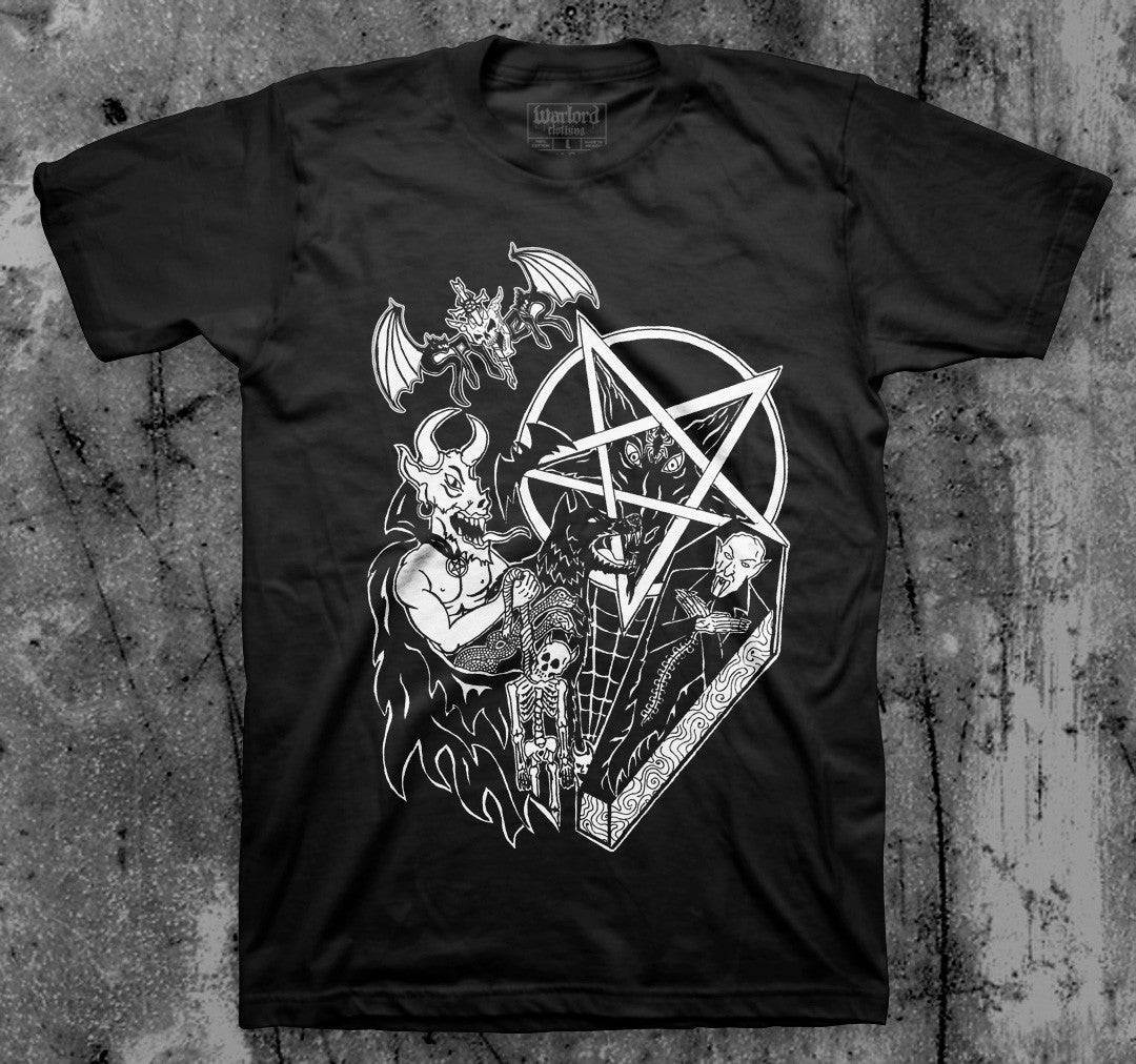 SPITER_Pentagram_T_shirt_Front_in_Australia_Global_Disrupt_Records