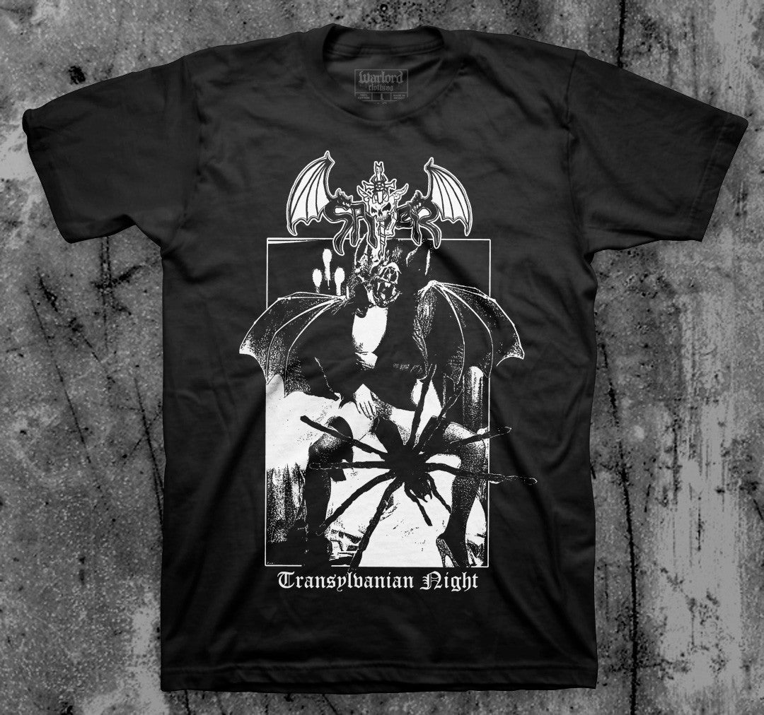 SPITER_Transylvanian_Nights_T_shirt_Front_in_Australia_Global_Disrupt_Records