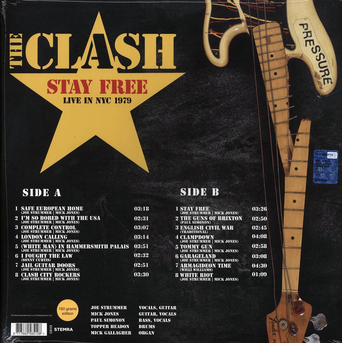 THE_CLASH_Stay_Free_-_Live_In_NYC_1979_Palladium,_September_21st_Vinyl_LP_in_Australia_Global_Disrupt_Records