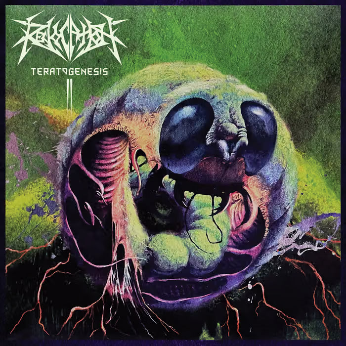 REVOCATION: Teratogenesis Vinyl LP (Kelly Green & Yellow Galaxy)