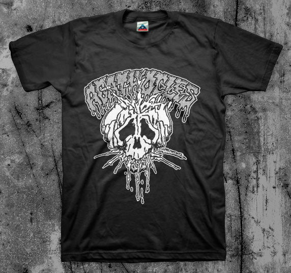AGATHOCLES_Mincecore_Skull_T_shirt_Front_in_Australia_Global_Disrupt_Records