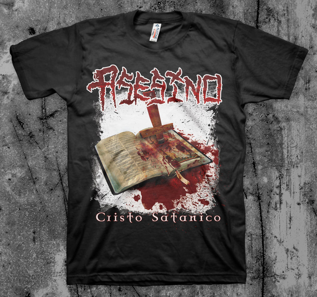 ASESINO_Cristo_Satanico_T_shirt_Front_in_Australia_Global_Disrupt_Records
