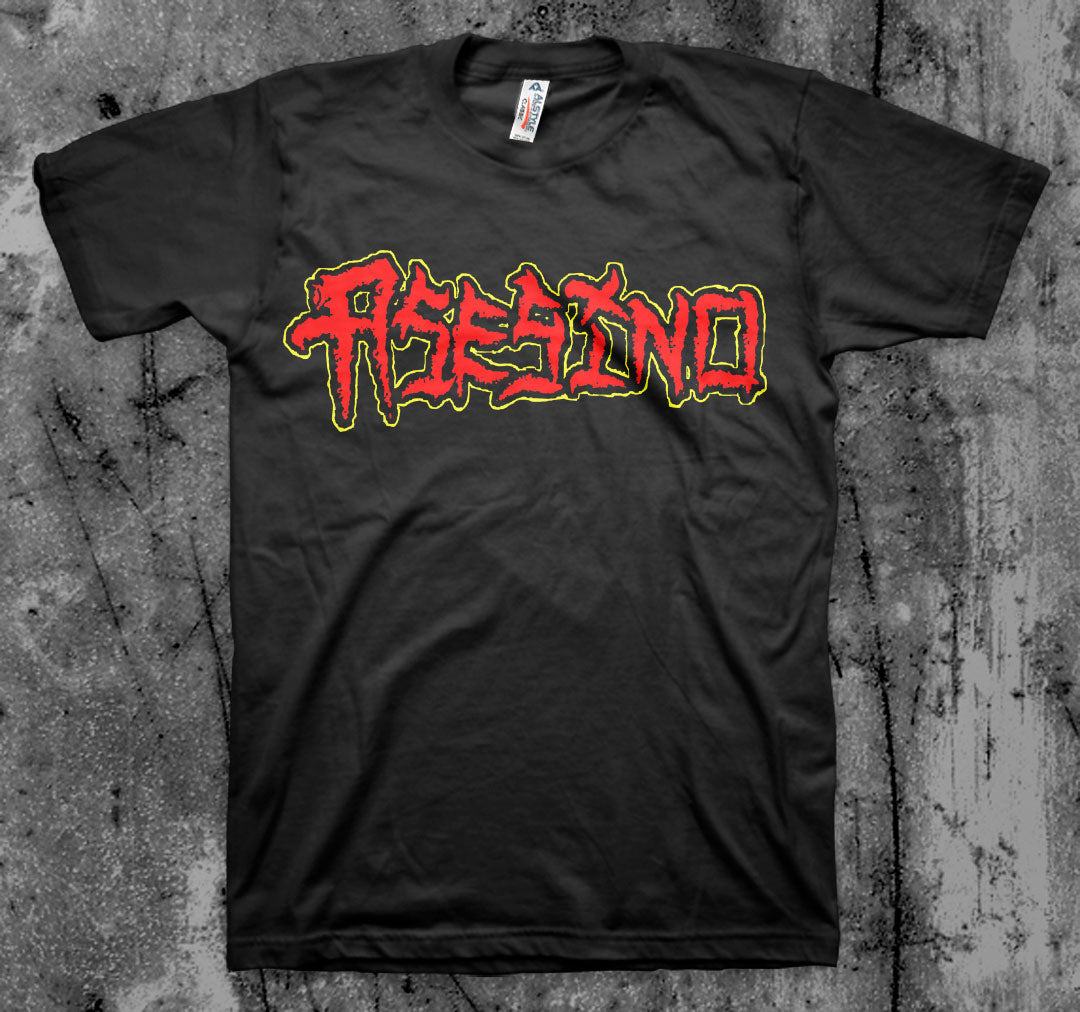 ASESINO_Logo_T_shirt_Front_in_Australia_Global_Disrupt_Records