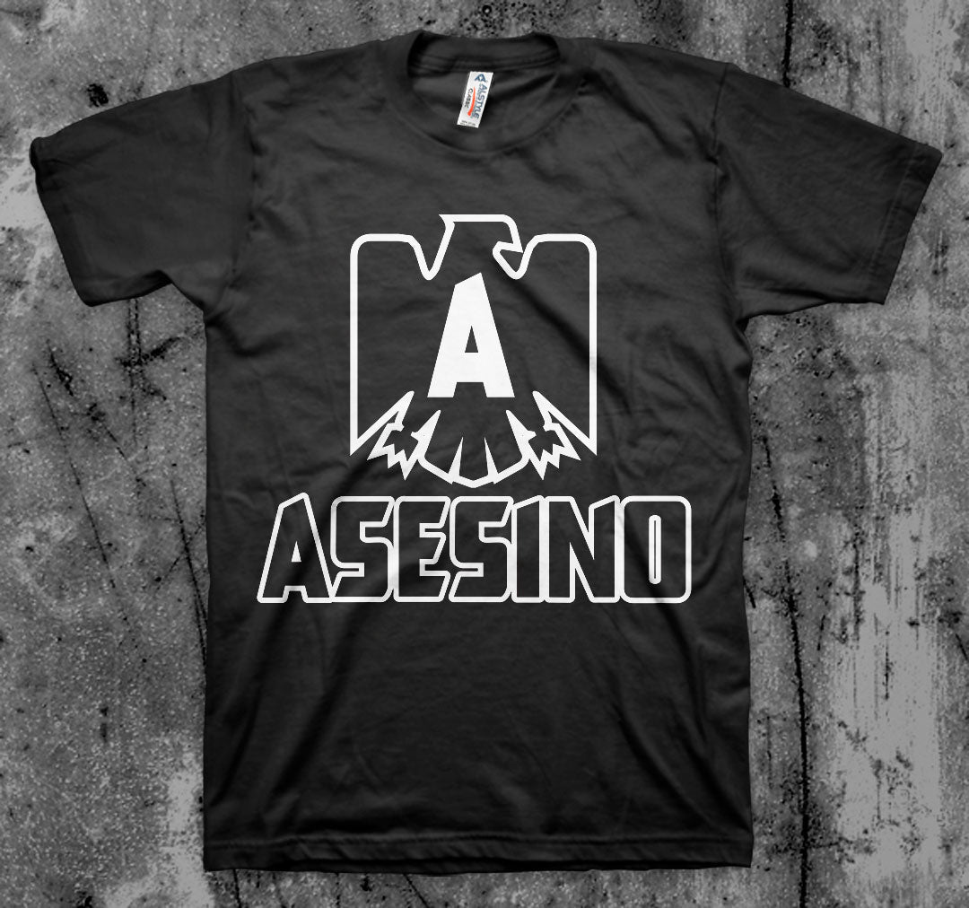 ASESINO_Tecate_T_shirt_Front_in_Australia_Global_Disrupt_Records