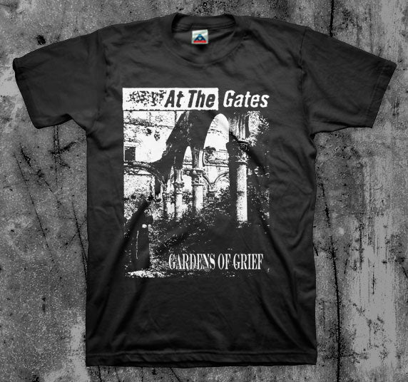 AT_THE_GATES_Gardens_Of_Grief_T_shirt_Front_in_Australia_Global_Disrupt_Records