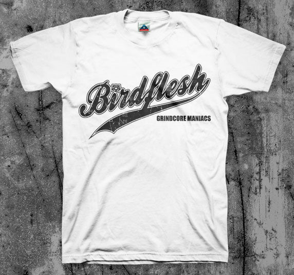 BIRDFLESH_Baseball_T_shirt_Front_in_Australia_Global_Disrupt_Records