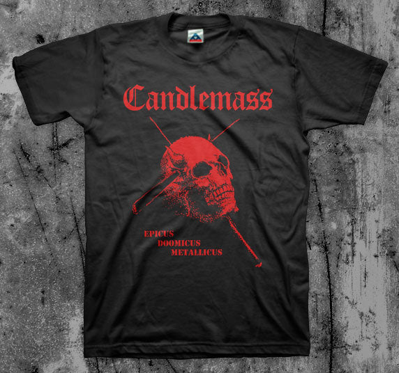 CANDLEMASS_Epicus_Doomicus_Metalicus_T_shirt_Front_in_Australia_Global_Disrupt_Records