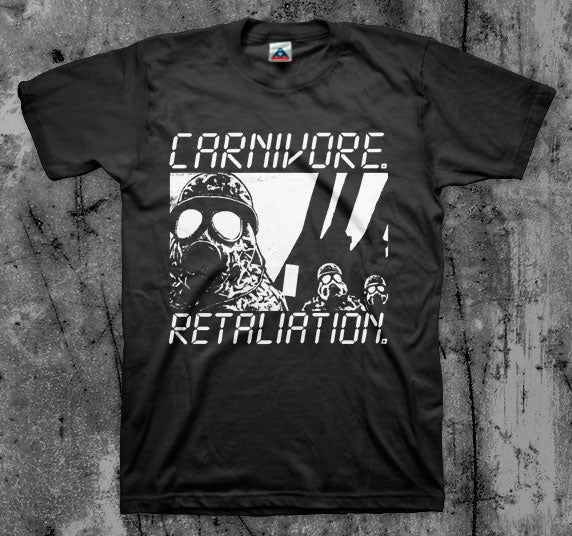 CARNIVORE_Retaliation_T_shirt_Front_in_Australia_Global_Disrupt_Records