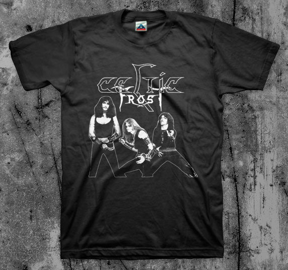 CELTIC_FROST_Band_T_shirt_Front_in_Australia_Global_Disrupt_Records