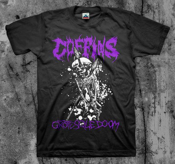 COFFINS_Grotesque_Doom_T_shirt_Front_in_Australia_Global_Disrupt_Records