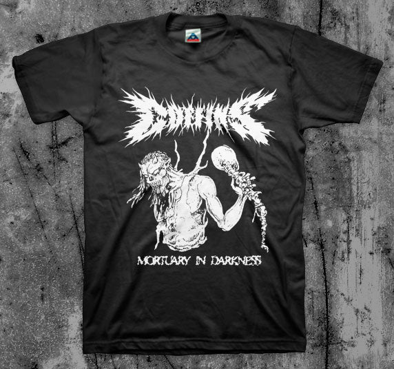 COFFINS_Mortuary_Darkness_T_shirt_Front_in_Australia_Global_Disrupt_Records