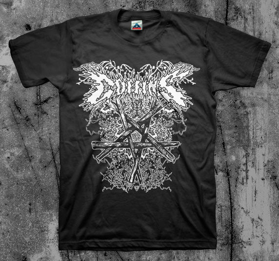 COFFINS_Pentagram_T_shirt_Front_in_Australia_Global_Disrupt_Records