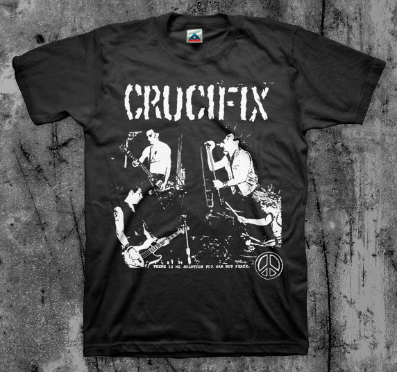 CRUCIFIX_No_Solution_T_shirt_Front_in_Australia_Global_Disrupt_Records
