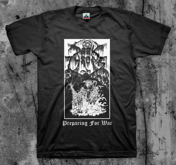 DARK_THRONE_Preparing_For_War_T_shirt_Front_in_Australia_Global_Disrupt_Records