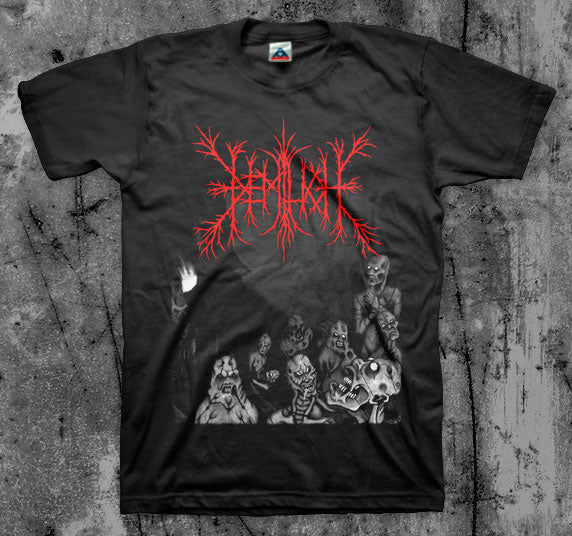 DEMILICH_Nespithe_T_shirt_Front_in_Australia_Global_Disrupt_Records