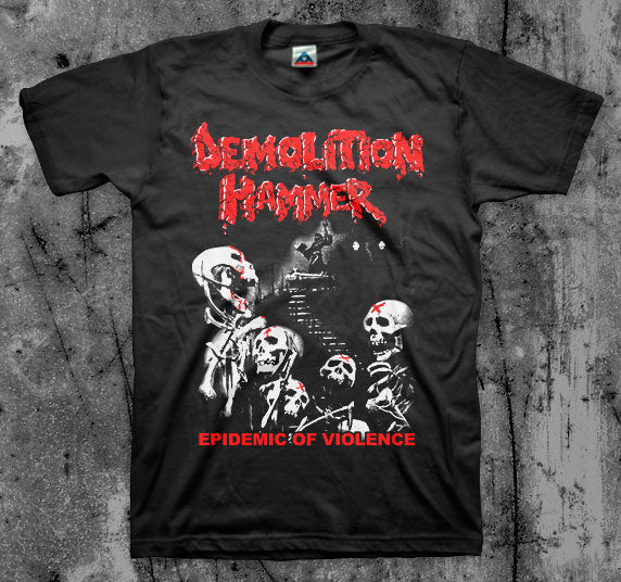DEMOLITION_HAMMER_Epidemic_Of_Violence_T_shirt_Front_in_Australia_Global_Disrupt_Records