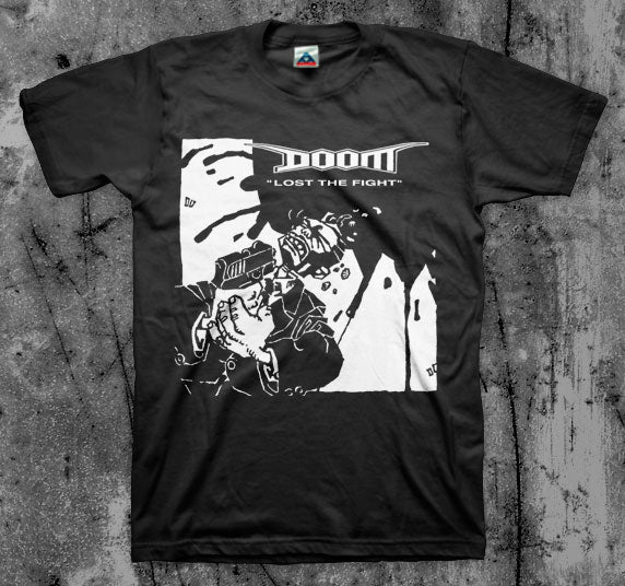 DOOM_Lost_The_Fight_T_shirt_Front_in_Australia_Global_Disrupt_Records